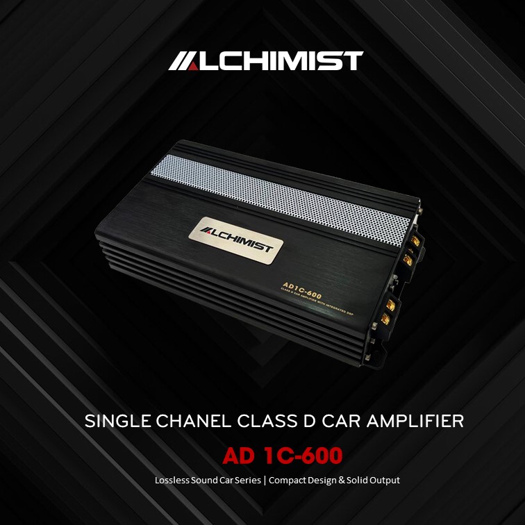 ALCHIMIST AD1C-600 Digital Signal Processing DSP Alchimist AD1C-600 Class D DSP Mono RMS 600W Amplifier for Excellent Car Audio